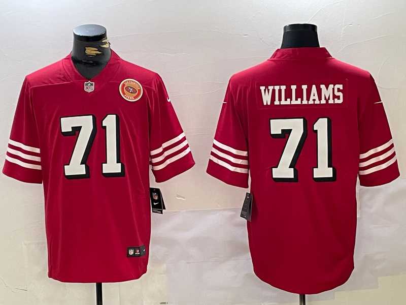 Men's San Francisco 49ers #71 Trent Williams Red Vapor Untouchable Limited Stitched Jersey,We sell and wholesale Men's San Francisco 49ers #71 Trent Williams Red Vapor Untouchable Limited Stitched Jersey on line form chian!